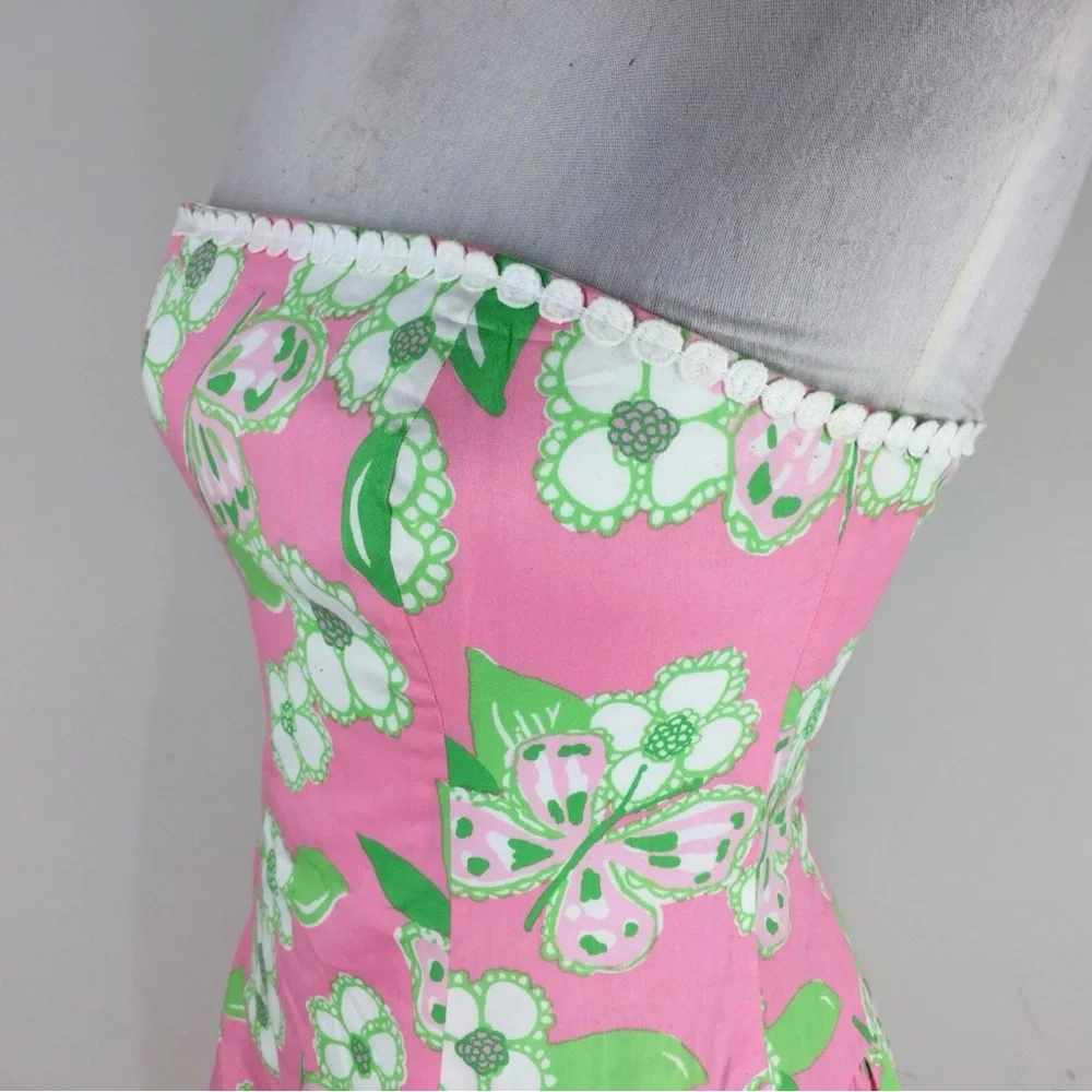 Lilly Pulitzer Jordan Dress Pretty Pink Tootie 00 - Picture 6 of 6